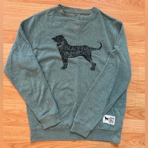 The Black Dog Green Crew Neck Sweater
